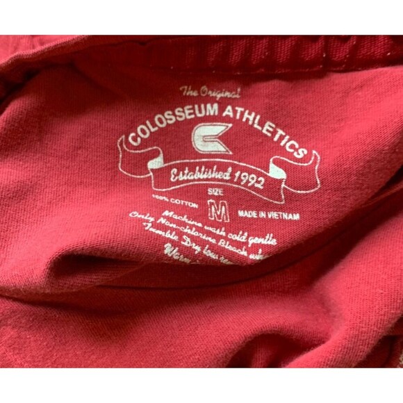 Women Indiana Hoosiers NCAA Short Sleeve Red Colosseum T-Shirt Logo Applique Med - Picture 6 of 6